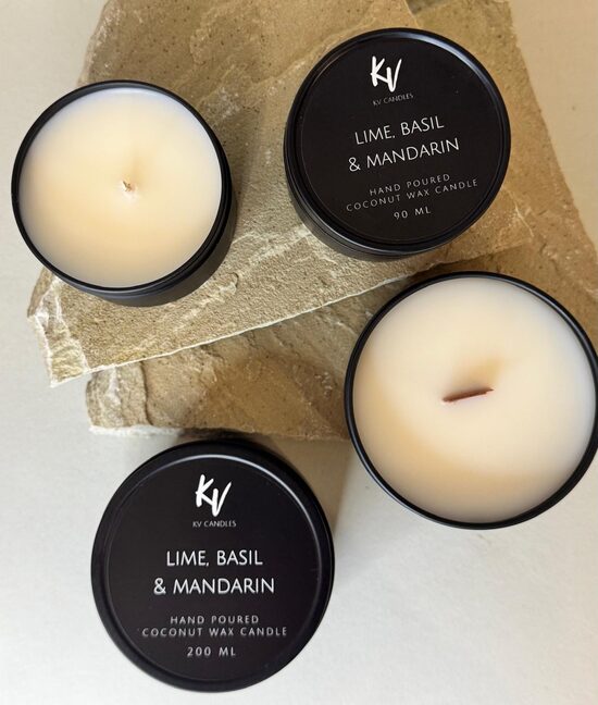 Scented candle "LIME BASIL & MANDARIN"